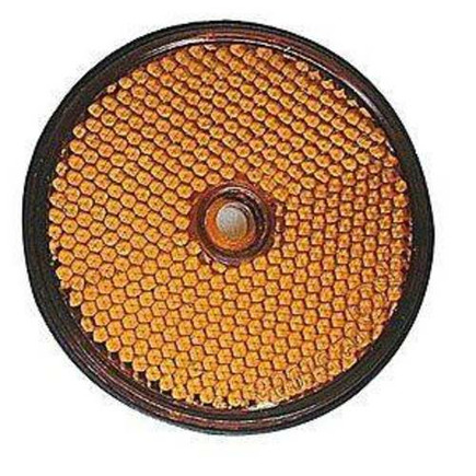 catadioptre rond orange à visser d.60 mm - ajba